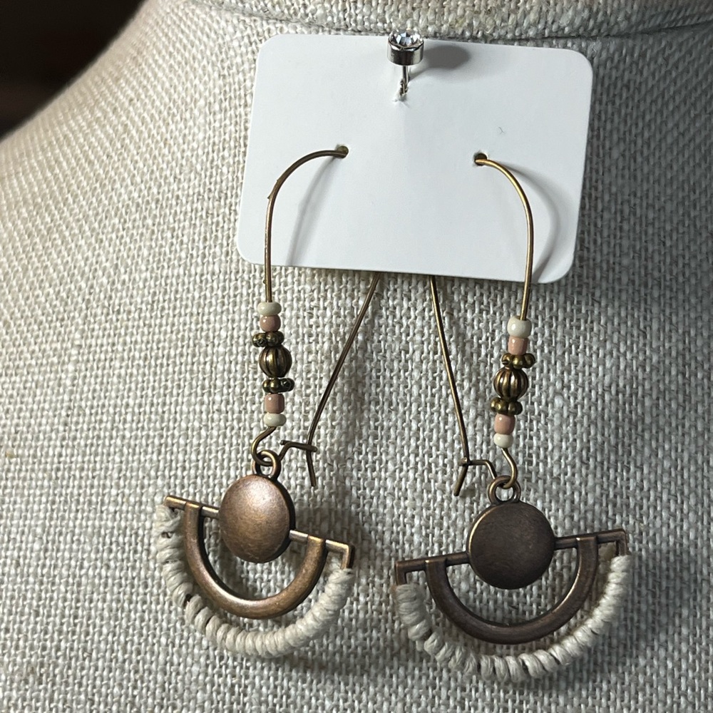 Copper Boho Style Earrings